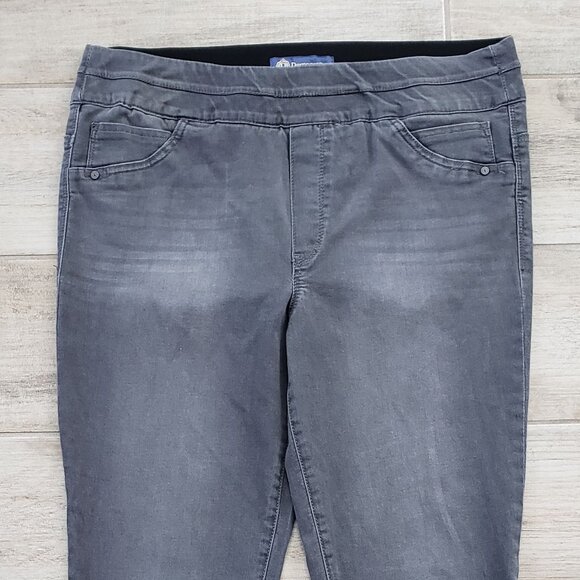 Democracy Pull On Jeans Women's Faded Grey Ab Solutions Shaping Waist 14 - Picture 4 of 9